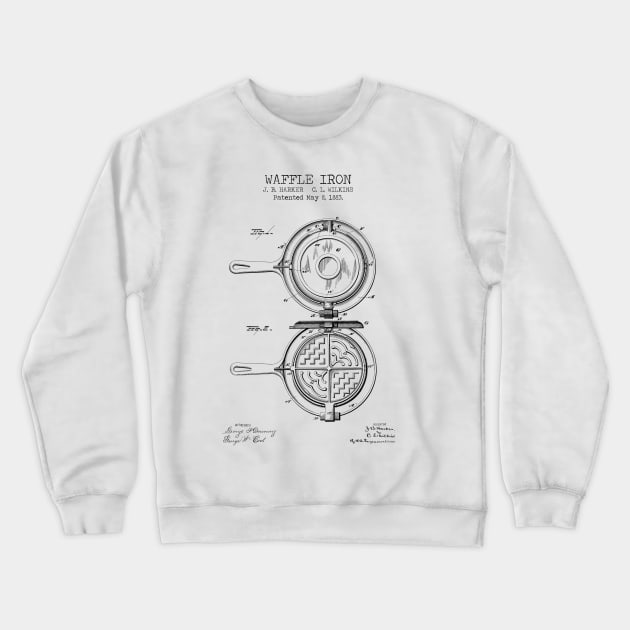 WAFFLE IRON patent Crewneck Sweatshirt by Dennson Creative